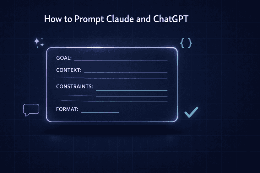 How to Prompt Claude and ChatGPT - The Real Rules That Work